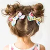 Kinder-Haarspangen, 32 Stile, Sommer-Mädchen, mit Blumenmuster, Haarbögen, Clip, Stoff-Klemme, BB-Clips, Haarklammern, Kopfbedeckung, Zubehör YPP223