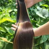 Brasilianska jag tips hårförlängning keratin fusion mänsklig hårförlängning 100 strängar / väska 20 färger att välja mellan 12-24 tums fabrik direkt