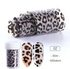 Decalques de adesivos para unhas de transferência de unhas de leopardo