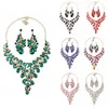 Bridal Jewelry Sets Wedding Necklace Earring Set Women Party Costume Accessories Jewellery Fashion Necklace Pendant Earrings Set14425750