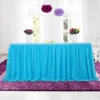 Tutu Tulle Table kjolduk för fest bröllop hem dekoration