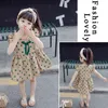 15542 Baby Girl Dots Dress Ruffles Bowknot Girls Dress Cotton Crianças Casual Princess Vestidos