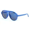 Coole Kinder-Pilot-Sonnenbrille, Mercury-Linsen, Kinder-Sonnenbrille, PC-Rahmen, UV400, 6 Farben, Outdoor-Brille