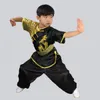 Wushu Fighting show Clothes competition Kungfu sequins embroidered dragon high-end Nanquan Clothing long fist stretch silk Suits