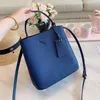 Bolso tipo cubo para mujer, bolsos de hombro, bolsos de cuero auténtico, bolsos de mensajero para mujer, bolso cruzado con estampado de flores, monedero