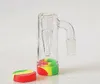 45/90 Degree Glass Ash Catcher Bowls with colors silicone container straight silicone bong water bong glass bong oil rig for smoking pipes