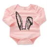 Ins Infant Baby Mädchen Kleidung Set Kinder Langarm Cartoon Kaninchen Tops Strampler + Hosen 2 stücke Mädchen Set Kinder outfits 14457