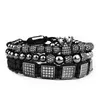 Män Armband Smycken Kronor Charms Men Armband Macrame Pärlor Armband För Kvinnor Pulseira Masculina Pulseira Feminina Presentgåva