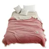 Super Soft Double-Layer Cordeiro Plush Flagel Cobertor Cama Acolchoado Inverno Ar condicionado Cobertores em Office Home Sofá Outdoor Viagem Uso