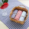 5pcs pure cotton checked napkin cloth western food background cloth nordic style dish cloth cloth table cloth of good quality