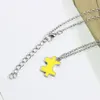 Friends Jewelry Enamel Colorful Irregular Geometric Splicing Charms Pendants Bff Choker Necklaces For Women Gifts Collares5961924