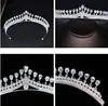 Işıltılı bling bling düğün gelin tiara rhinestone baş parçaları kristal gelin bantları saç aksesuarları akşam gelin elbiseler268s