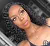 Virgin Brasilian Hair 8 tum Bob Wig Lace Front Girl Curly Pixie Paryker Human 100% Kort 360 Frontal för Black Women Diva1