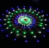 LED Net Lights, Spider Web Light Flash Starry Sky Juldekoration Fairy Tale Round Festival Anpassad färgad multifunktionell sträng