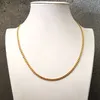 in bulk groothandel goud 5 stks lot 5mm / 8mm 24 '' rvs gladde stoeprand ketting mode punk heren sieraden bestseller