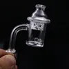 10mm 14mm 18mm male female Quartz Banger Nail with Cyclone Spinning Carb Cap and Terp Pearl Insert For Glass Bongs Smoking 2pcs cheapest