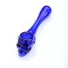 4 Inch Colorful Oil Burner Pipes Short Hand Glass Pipe With Carb Mini Small Smoking Tobacco Pipe Dab Rig for Herbs in stock