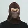 Bisiklet Bisiklet Kış Sıcak Boyun Yüz Maskesi Unisex Açık Maske Spor Termal Flanel Şapka Kayak Hood Kask Kapaklar 9 Renk ZZA551