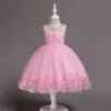 Bebê Bordado Princesa formal vestido para menina elegante festa de aniversário vestido menina bebê roupas de natal 2-14 anos