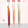 Rostfritt stål Eyelash Pinceezers False Eye Lash Applicator Eyelash Extension Nipper Auxiliary Clip Eyelashes 3 Styles Makeup Tool