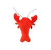 Pawstrip 1pc Soft Plush Dog Leksaker Cartoon Hummer Crab Dog Squeaky Toys Interactive Pet Puppy Leksaker för små hundar