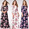 Robes Maxi florales Femmes Fleurs Robes de plage Robe longue décontractée Robes de vacances en bord de mer Moulante Designer Robe Slim Vêtements Robes C6817