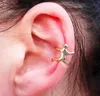 Moda Mini criativa Design Prata Cartilagem Brinco Escalada Villain Brincos Escalada Man Ear Cuff frete grátis