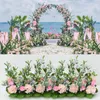Fleur artificielle Rose mariage fond arc décoration fleur mur bricolage décoration de la maison noël hawaii soie fleur arrangement