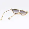 LuxuryDiamond Sunglasses Crim Crystal Femme Designer Brand Designer Sun Glasse-Fashion Cat Eye Sun Verme Femme Femelle Eyewe1879293