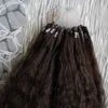 Estensioni dei capelli con micro anello yaki grossolano da 100 g 1 g / supporto 10 "-26" dritto crespo cheratina micro perline europee collegamenti estensioni dei capelli umani