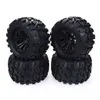 4pcs مجموعة العجلات حافة وإطارات المطاط Traxxas Slash Vkar ل 110 Monster Bigfoot Truck262K أفضل جودة