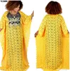 Kadınlar için Afrika Elbiseler Dashiki Dantel Afrika Giysileri Bazin Broder Riche Nakış Sequins Robe Boubou Afrika Elbise Elbise