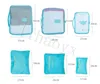 6pcs/set Travel Organizer Storage Bags Portable Luggage Organizer Clothes Tidy Pouch Suitcase Packing Laundry Bag Storage Case d132