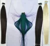 I Wskazówka w przedłużaniach włosów 1624 1gr St 200 Strands Pakiet Keratyna Włosy Indian Virgin Hair 4 Kolory Opcja za darmo dhl
