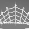 Rhinestones ile Gelin Tiaras Düğün Takı Kızlar Başlıklar Doğum Günü Partisi Performans Pageant Kristal Taçlar Düğün Aksesuarları BW-ZH034