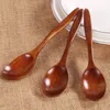 Wooden Spoon Coffee Stir Spoon environmental protection old paint edible spoons household Kitchen Dining Bar Supplies WX9-1337