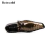 Batzuzhi chaussures pour hommes faites à la main Zapatos Hombre Western Oxford chaussures hommes boucle chaussures habillées en cuir formelles fête et mariage