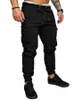 E - Baihui 2021 Europese en Amerikaanse broek Nieuwe mode-broek, multi-pocket losse rechte broek, mannen balken overalls SZ03578