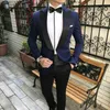 Pink Men Suits for Wedding Groom Tuxedos Summer Groomsmen Blazer Mariage Party 2Piece White Trousers Costume Homme Casual Trajes d336E