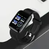 Multiple Colors 116 Plus Smart Watch Bracelet 1.44 inch Heart Rate Monitor Light-weight Design Sports Smart Wristband With Retail Package