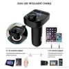 X8 FM Car Charger Sändare Aux Modulator Bluetooth Handsfree Kit Audio Mp3 Player med 3.1a Snabbladdning Dual USB med detaljhandelslådan