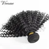 10 à 28 100% non transformés de qualité supérieure brésilienne couleur naturelle douce vierge Remy Bundles Bourgogne KinkyCurly Tissages de cheveux humains