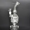 Thick Glass Smoking Pipe Transparent Recycler Oil Dab Rigs Fab Egg Glass Bong Oil Rig Shisha Hookah Water Glass Pipe Clear Smoking Pipes