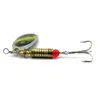 Hengjia 180 stks / partij Metalen Spinner Lepel Fishing Lure 7cm 8.8G Kunstmatige Harde Aas met Treble Hook 4 # Hook