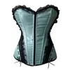 Damesmode Multicolor Ruffle Trim Side Lace Mesh Rits overbust Corset Top met Heup Curve Details Everyday Outlebey Shapewear BodyShaper