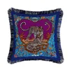 couverture de coussin de léopard de luxe Tiger Animaux doubler Print Velvet Couvercle d'oreiller de styl européen SOFA DÉCORATE