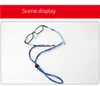 10PCS品質全体調整可能なスポーティグラスストリングネックヘルドストラップ眼鏡コードミューティカラーメガネロープ60cm 5930878