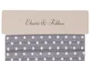 100 ياردة/الكثير ، 5/8 "White Polka Dot Printed Foe مرنة ، لعلاقات الشعر وعصابات رأس ، طي فوق مرونة