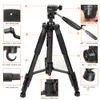 Freeshipping Professional Aluminum Alloy SLR Three Camera Folding Portable Tripod with Ball Head Bag Travel for DSLR Black Q111