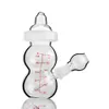 Baby Fles Kleine Waterpijp Waterpijpen Met 14Mm Kom Bedwelmende Glazen Dab Rigs Roken Waterpijp Beker Bong Downstem Perc 6.3 Inchs